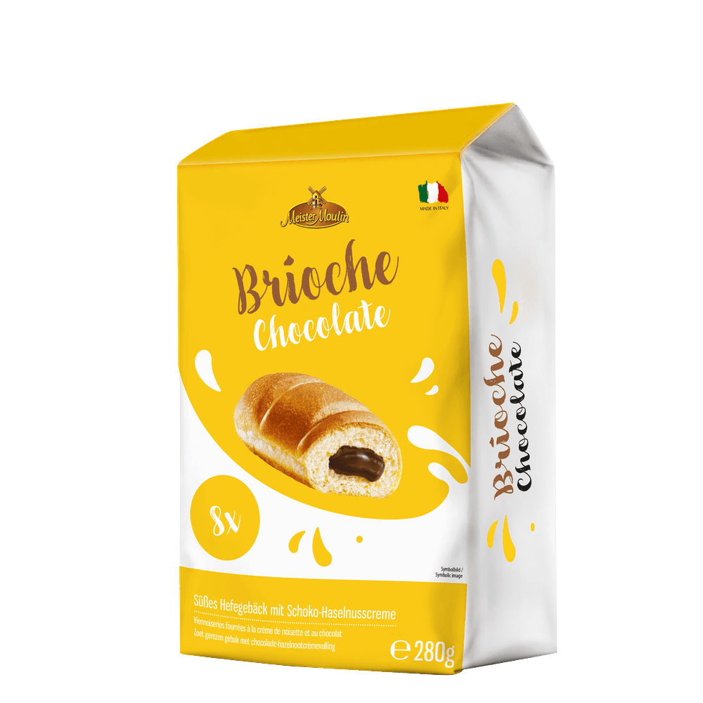 Meister Moulin Brioches mit Schokolade-Haselnusscremefüllung 280g