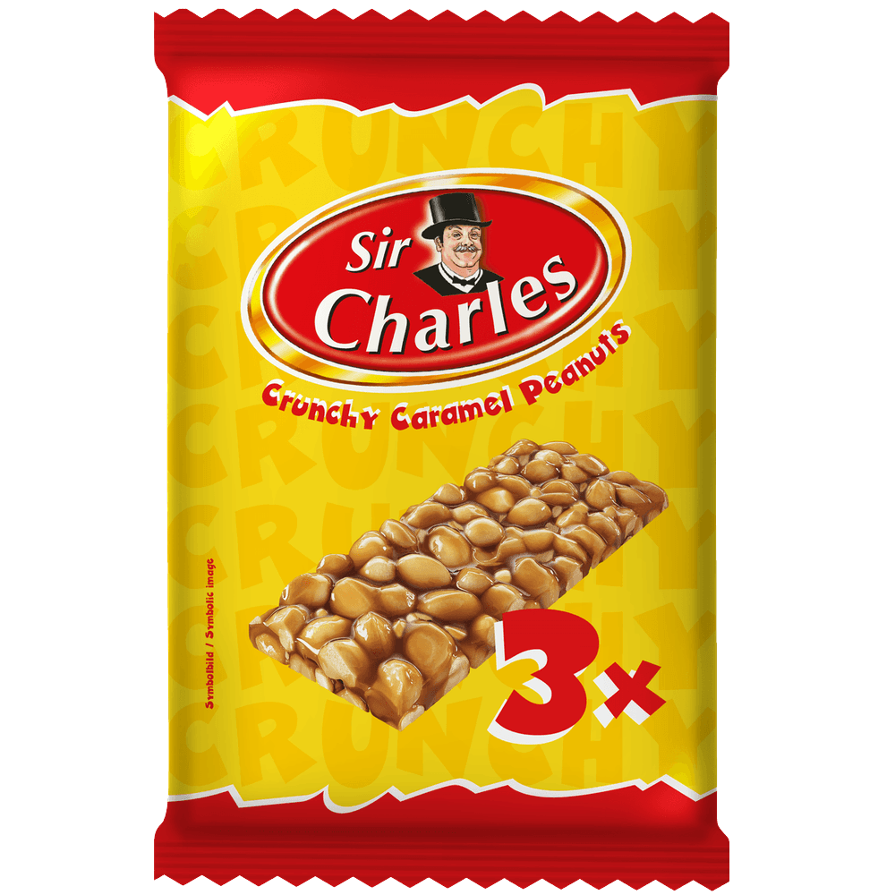 Sir Charles Karamell-Erdnuss Riegel 114g (3x38g)