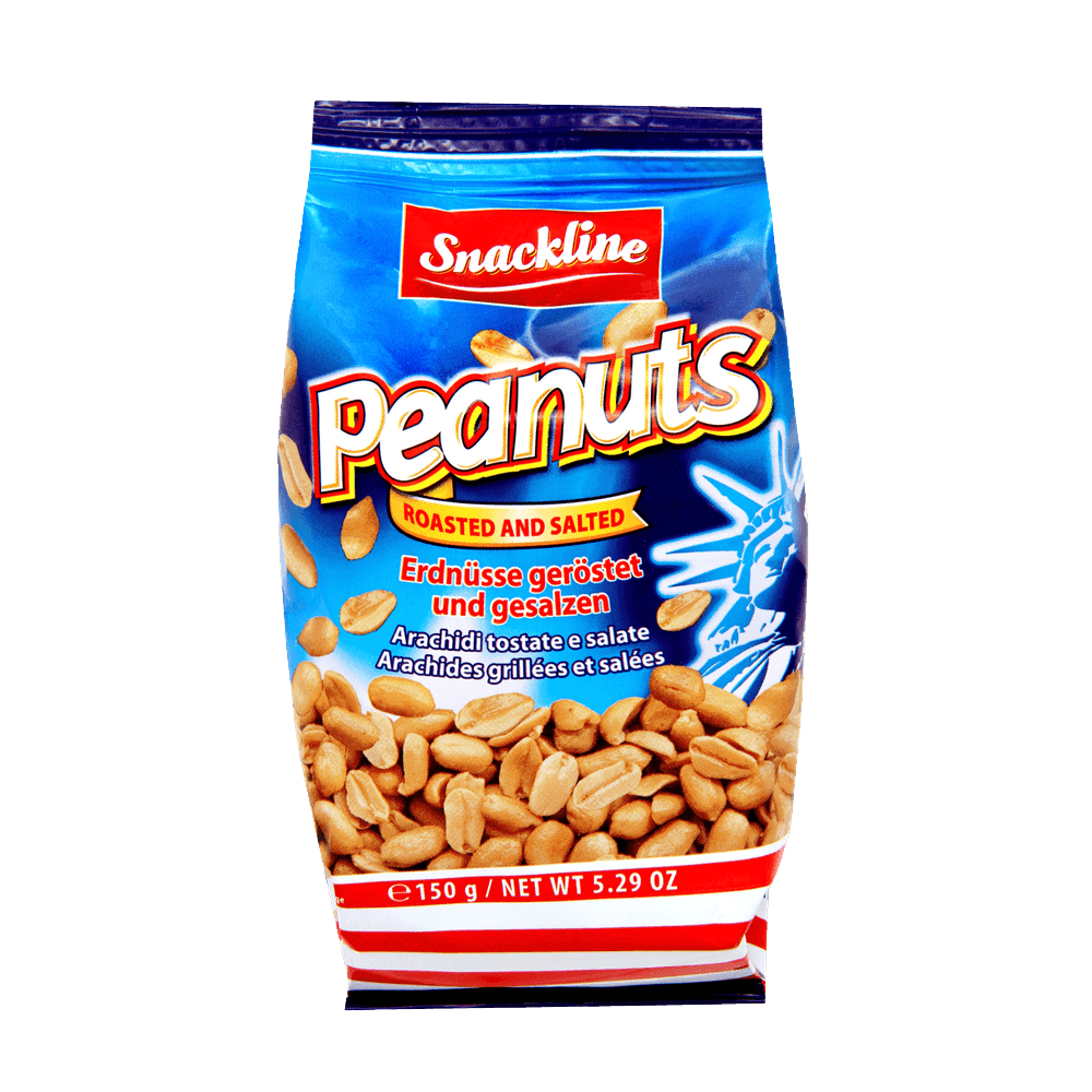 Snackline Erdnüsse geröstet und gesalzen 150g