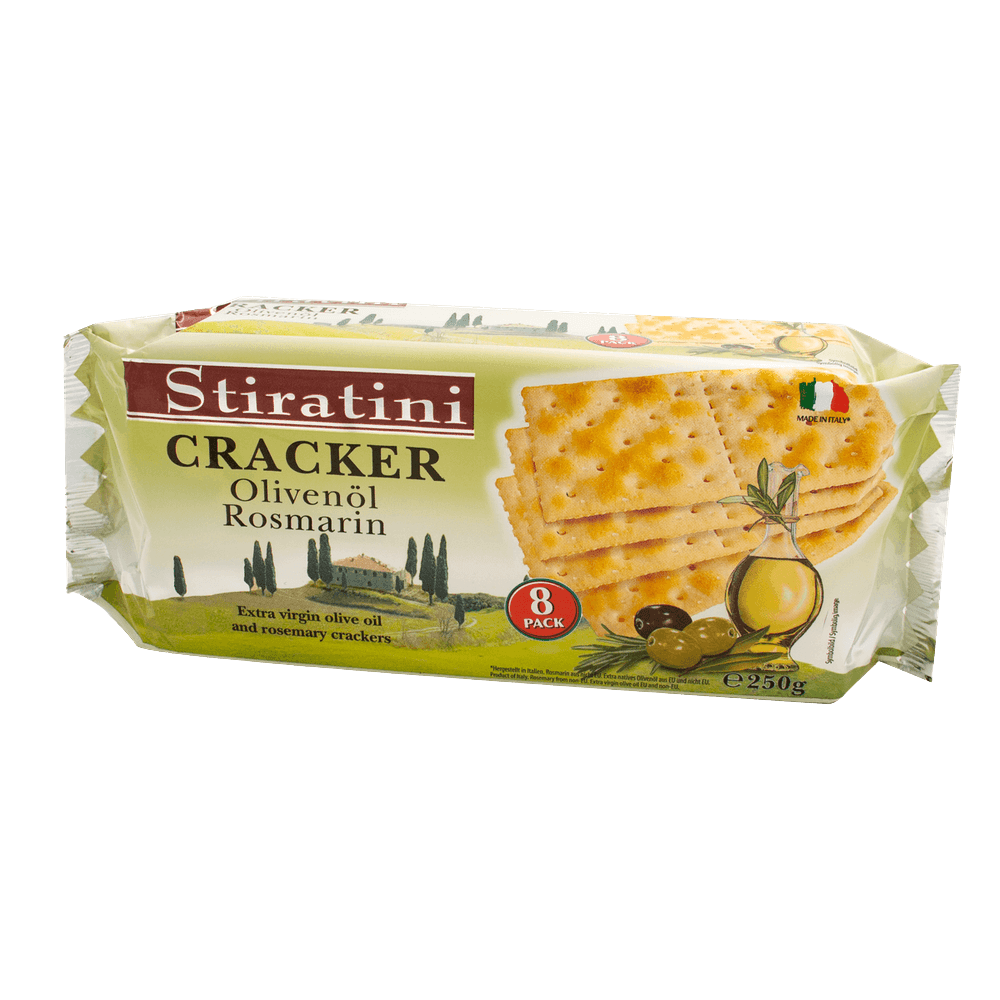 Stiratini Cracker mit Olivenöl & Rosmarin 250g