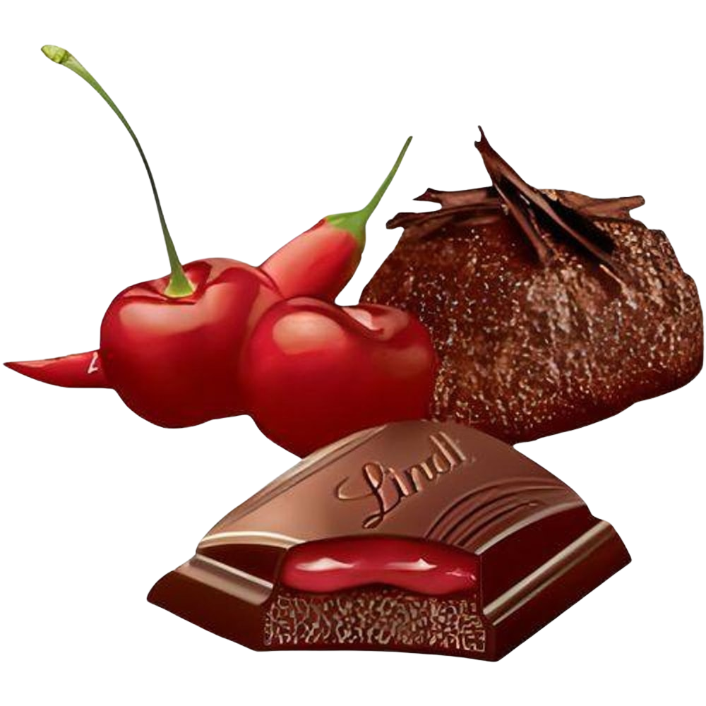 Lindt Edelbitter Mousse Schokolade - Sauerkirsch Chili - 150g