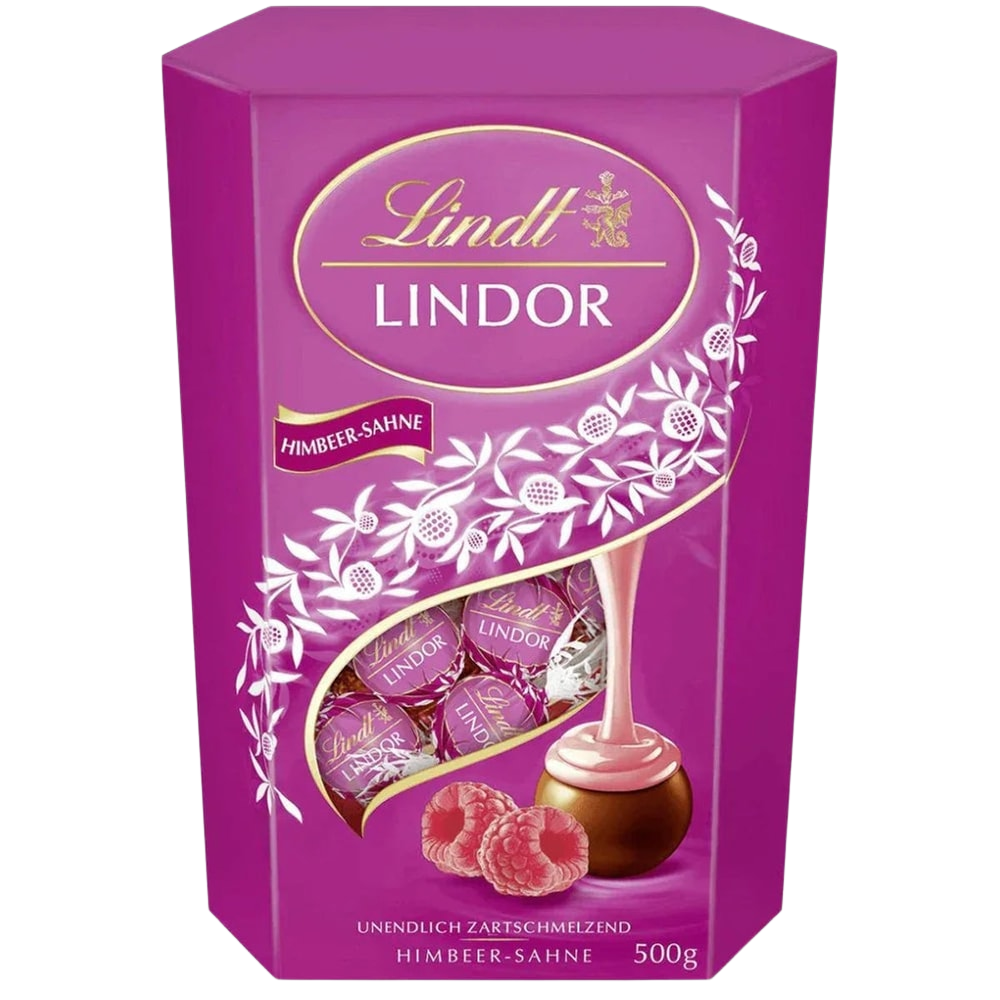 Lindt LINDOR Cornet Milch & Himbeere Schokolade, 500g