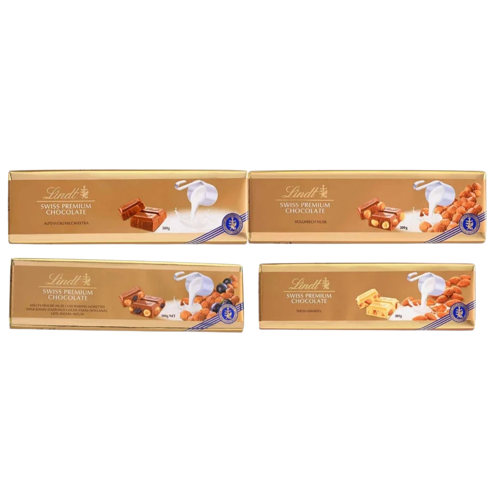Lindt Schokolade Weiße Mandel Tafel 300g Weiße Schokolade mit gerösteten Mandeln