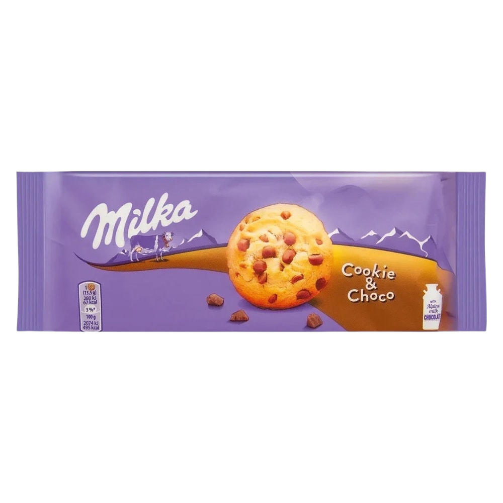 Milka Cookie Choco Weizenkekse Alpenmilch Schokostückchen 135g