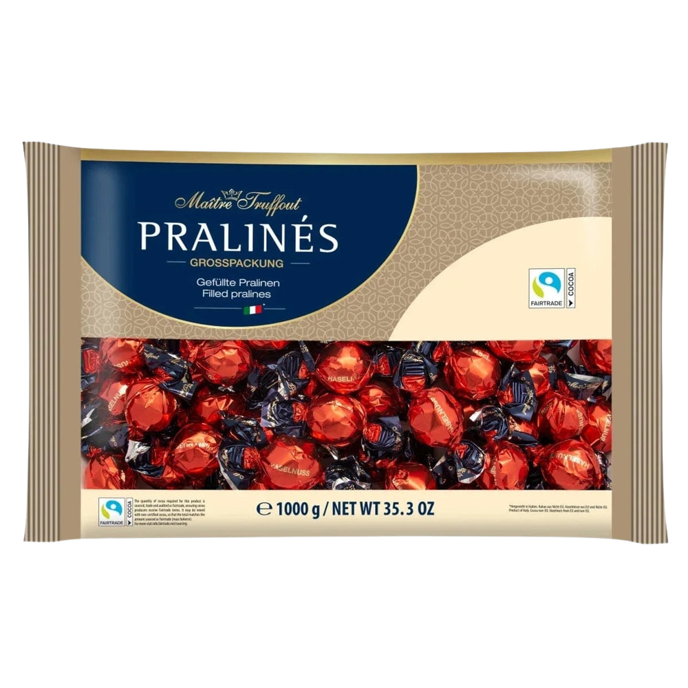 Maitre Truffout Pralinen Rot Gold Haselnusscreme 1000g