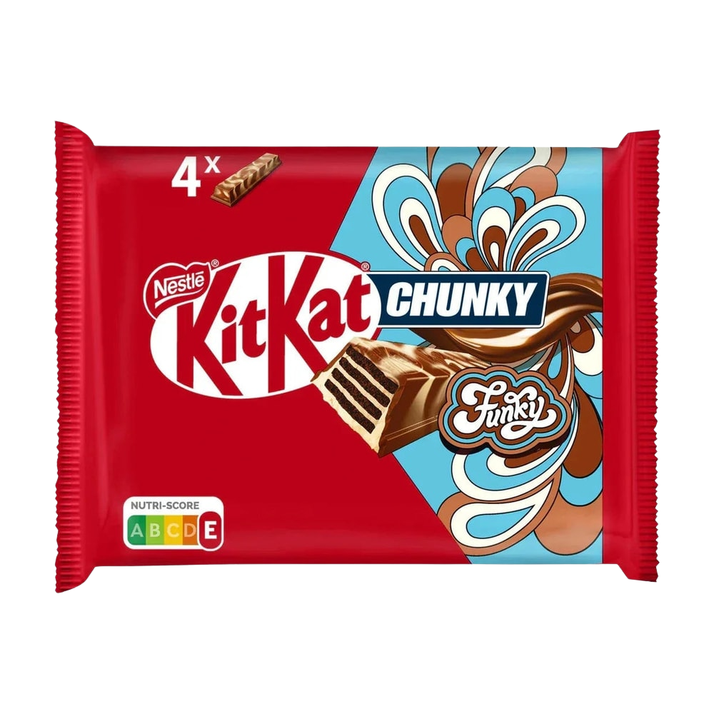KitKat Chunky Funky Knusperwaffel Milchschokolade 4x40g
