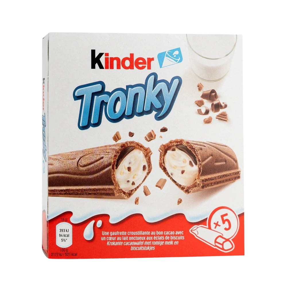Kinder Tronky Kakaowaffel Milchcreme Schokolade 90g