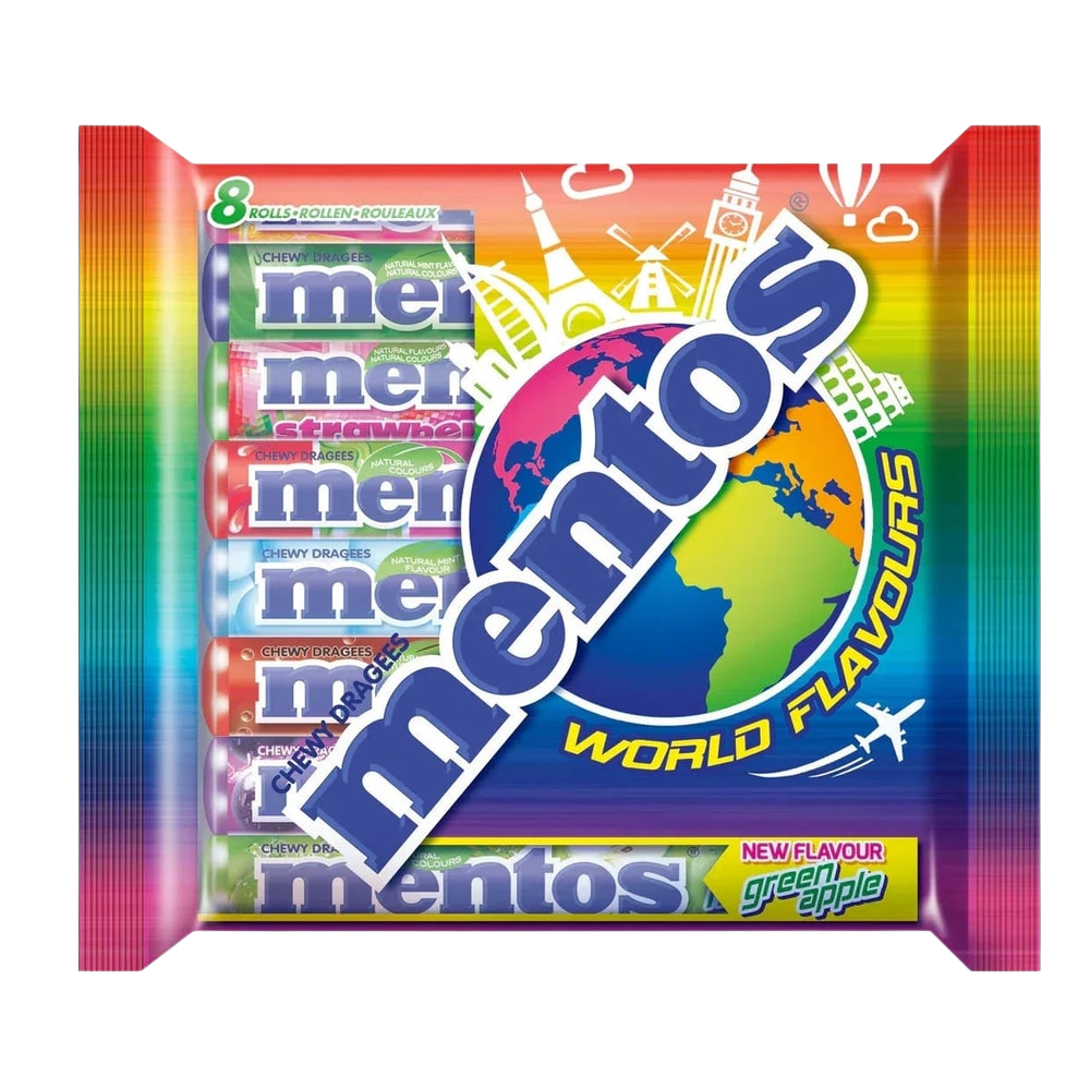 Mentos World Flavours Kaubonbon 8x37,5g - 300g