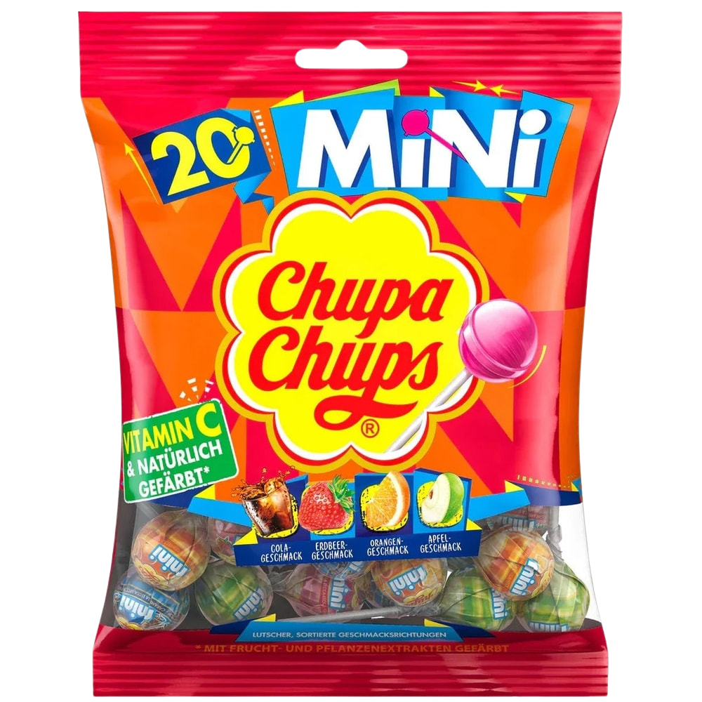 Chupa Chups Mini Lollipops mit Vitamin C 20er,  120g