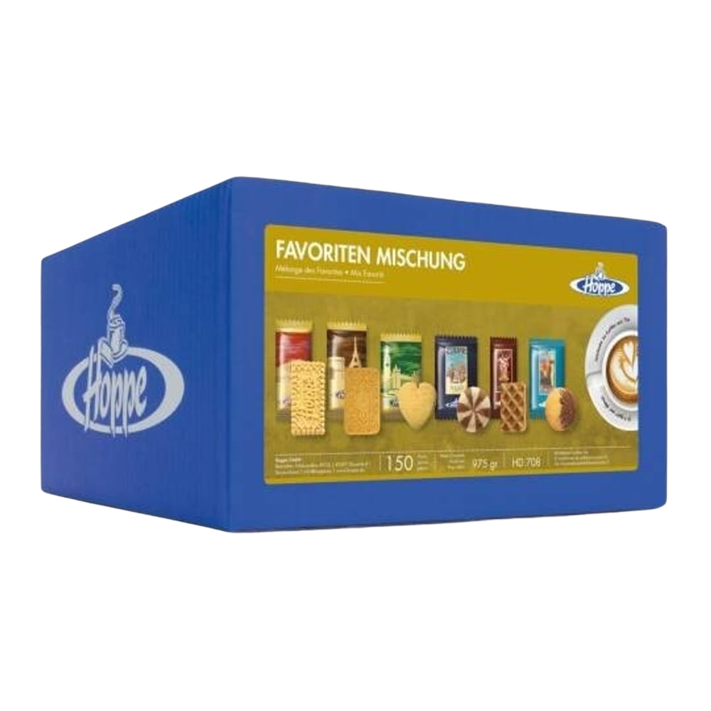 Hoppe Gebäck Favoriten Mischung Kekse Sortiment 150 Stück 1017g HD708