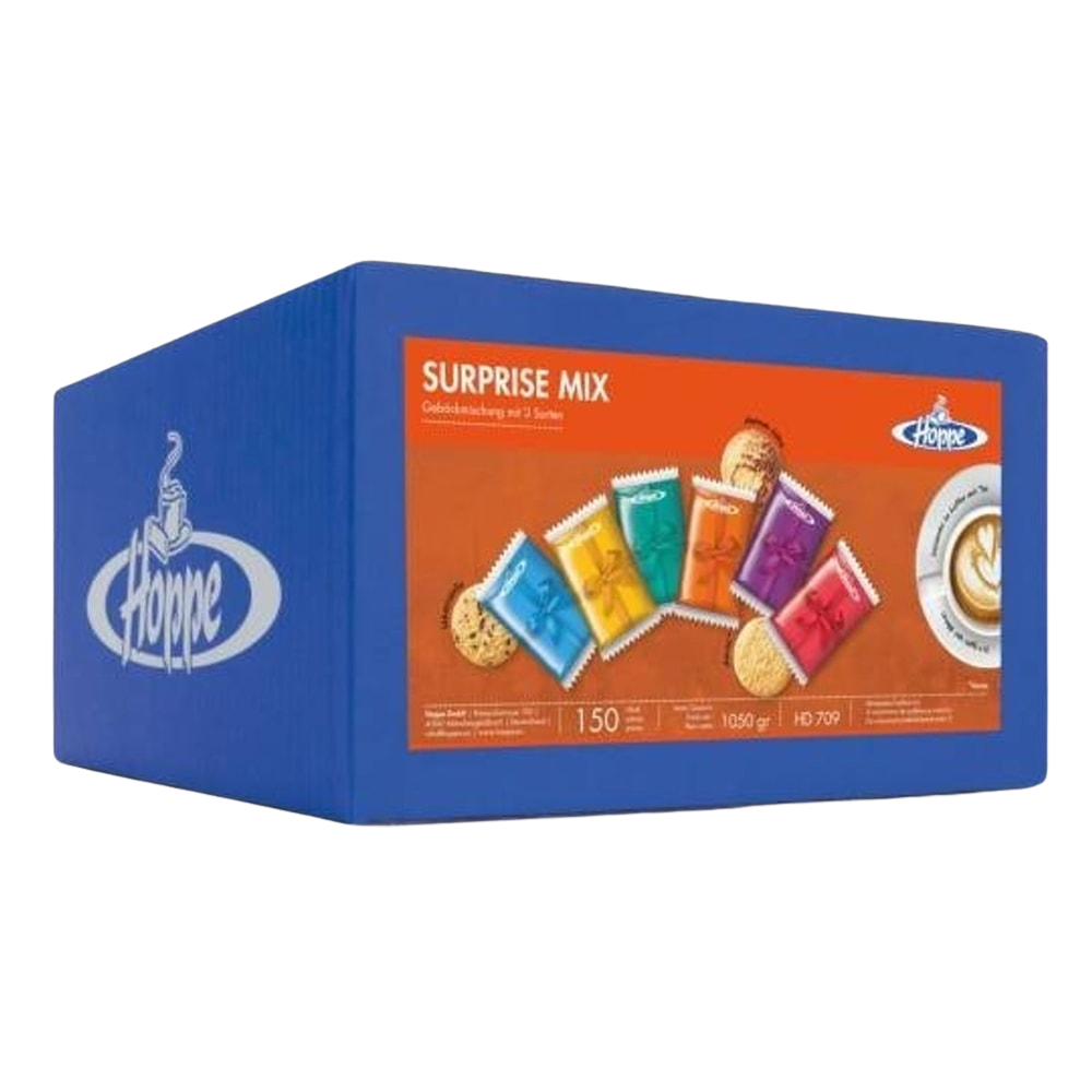 Hoppe Gebäck Surprise Mix Kekse Mandel Stracciatella Marmor 150 Stück 1050g HD709
