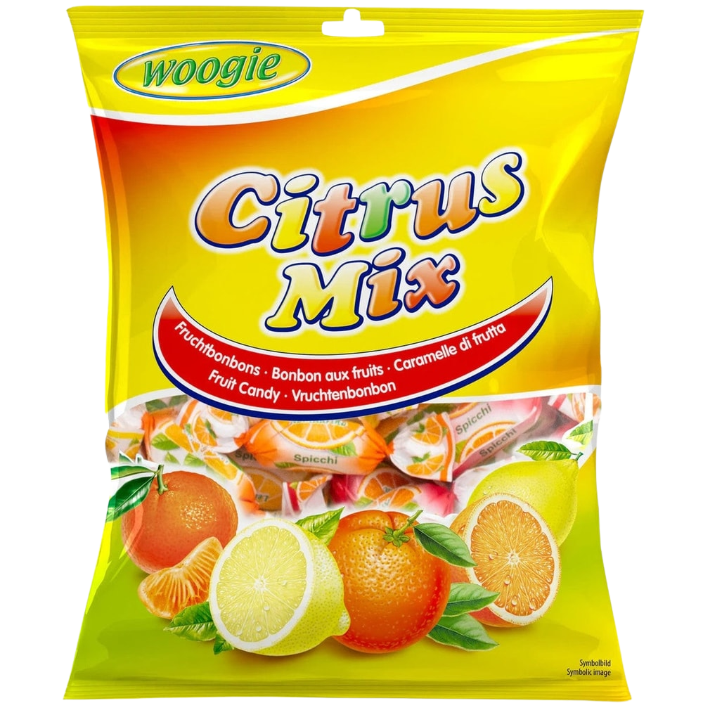 Woogie Bonbons Citrus Mix gefüllte Bonbons Zitrone Orange Mandarine 170g