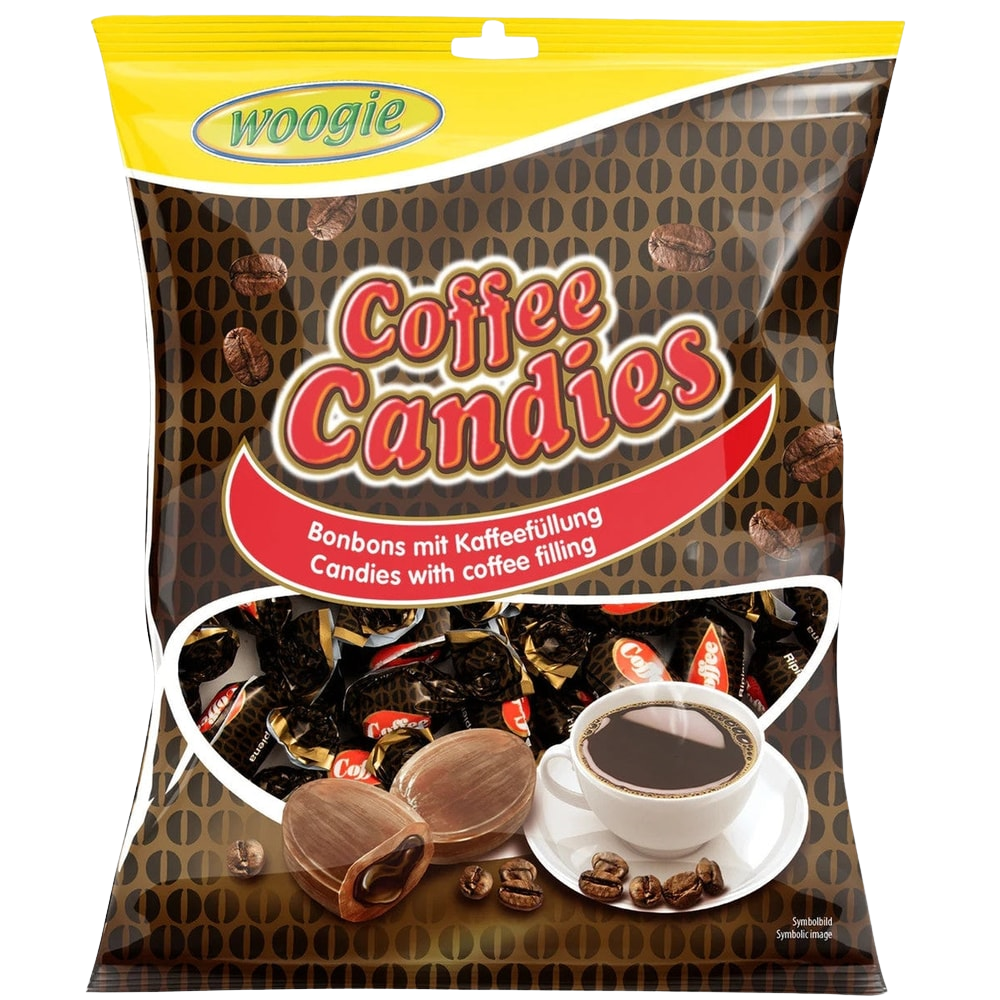 Woogie Coffee Candies Bonbons mit Kaffeefüllung 150g Kaffee Bonbons