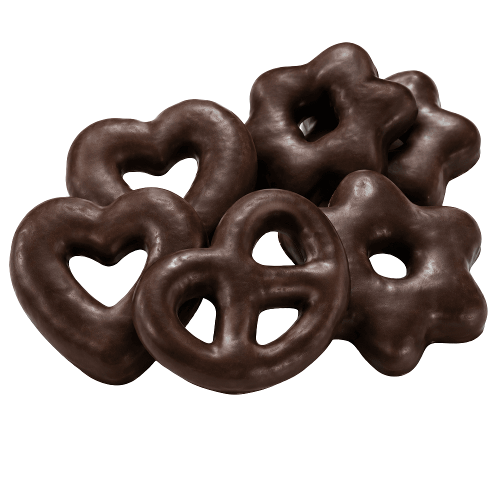 Weiss Bruch Lebkuchen Herzen Sterne Brezeln Zartbitter 500g