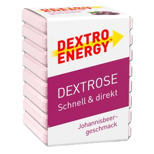 Dextro Energy Johannisbeere, Traubenzucker, Würfel 46g, Lieferumfang 18 × 46 g (828 g)