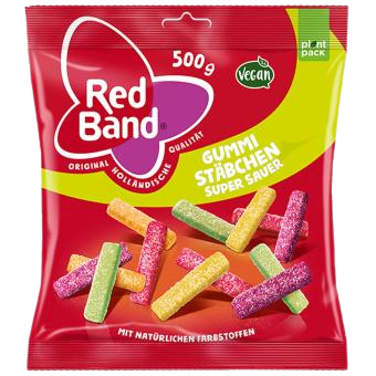 Red Band Gummi Stäbchen super sauer 500g