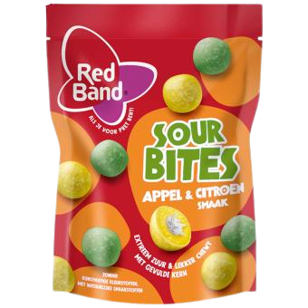 Red Band Sour Bites Apfel & Zitrone Mix 145g