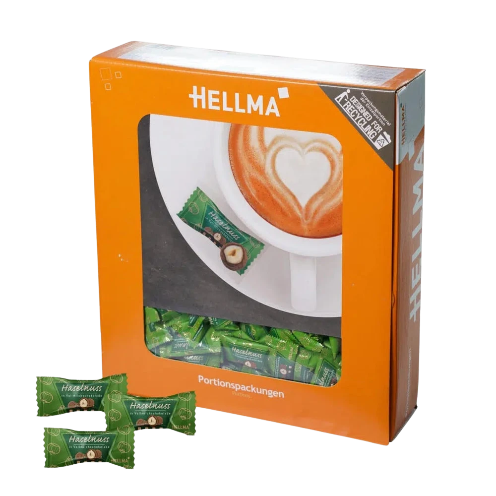 HELLMA Haselnuss Vollmilch 380 St. 910g