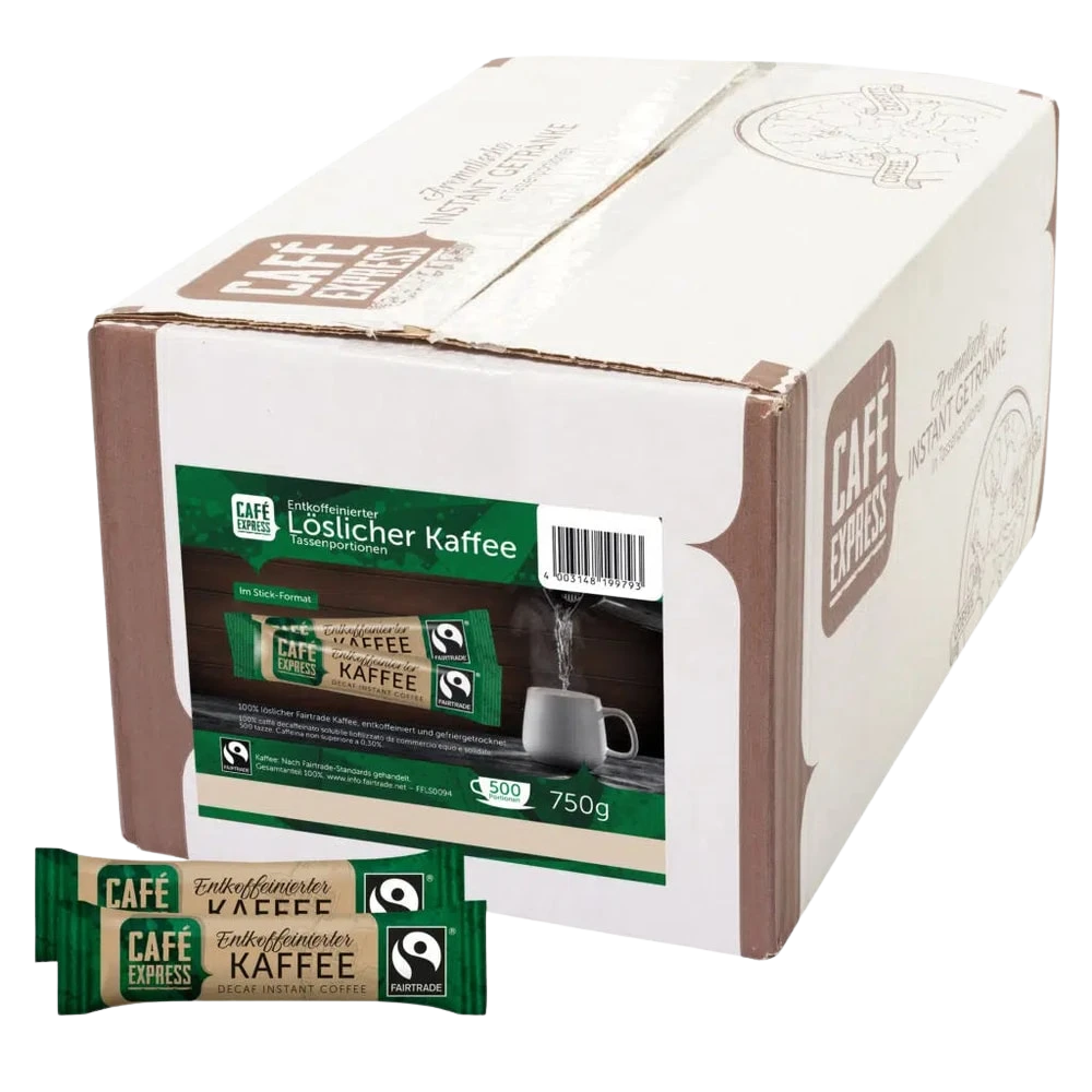 Café Express Entkoffeiniert Kaffeesticks 500x1,5g 750g