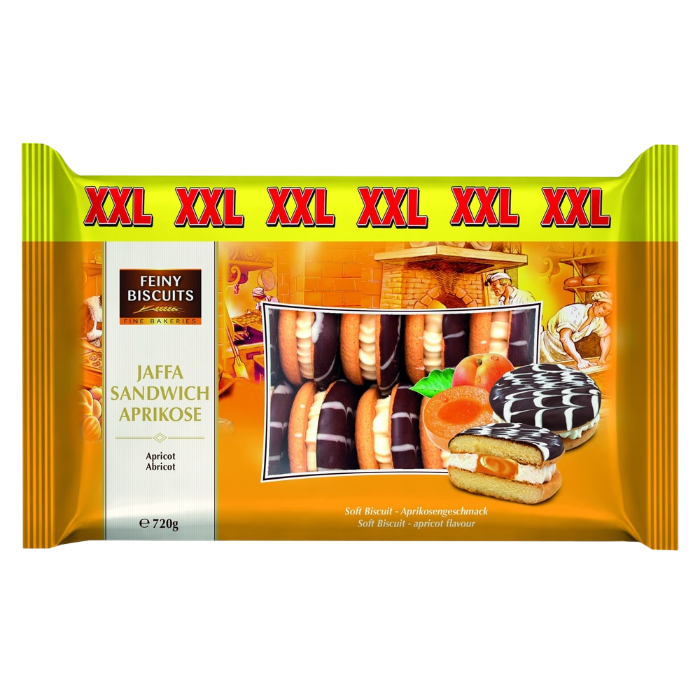 Feiny Biscuits Jaffa Sandwich Sahne-Aprikose 720g