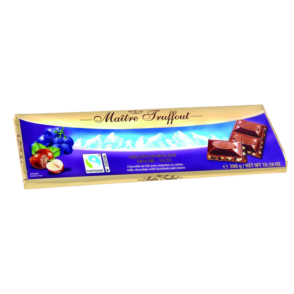 Maître Truffout Milchschokolade Traube - Nuss 300g