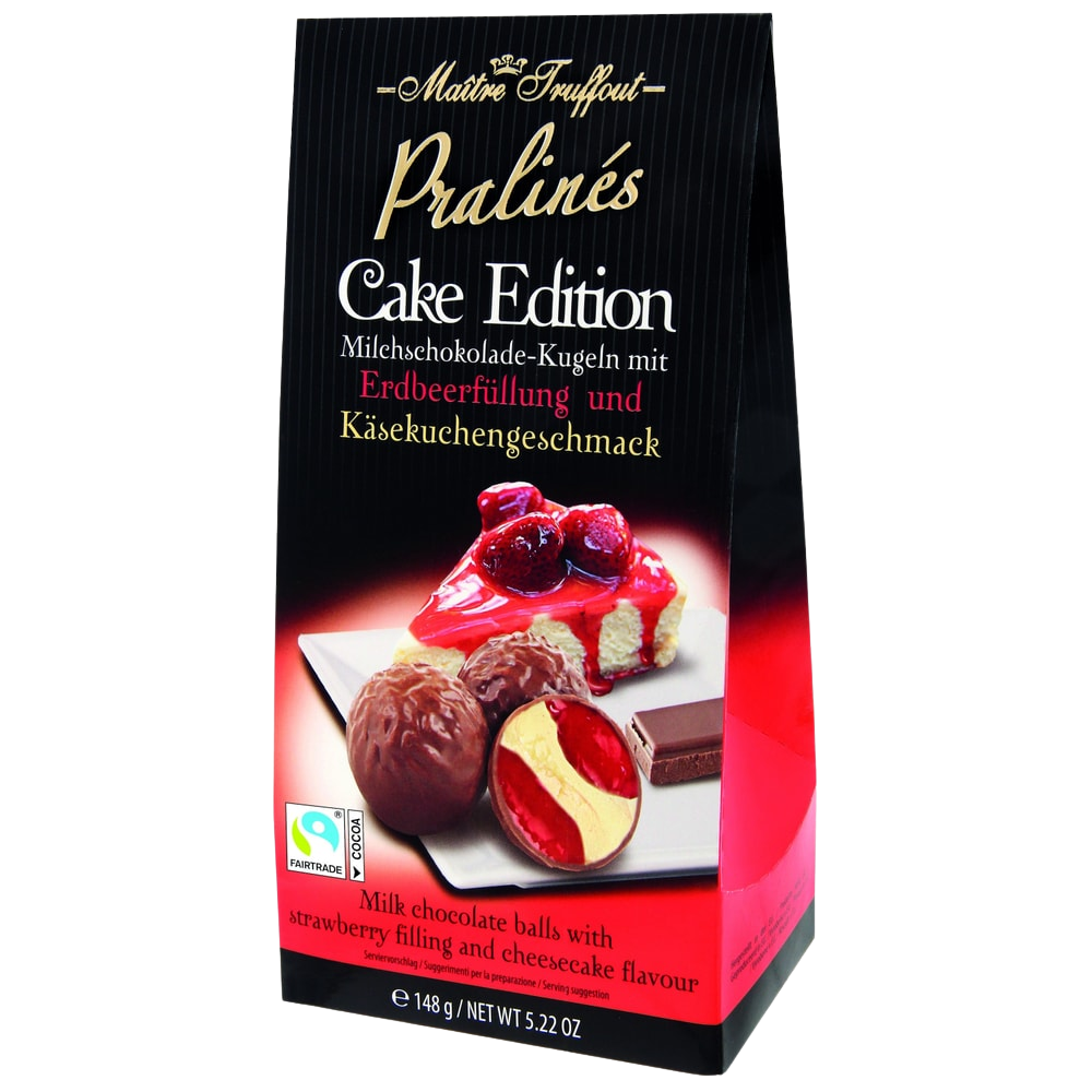 Maître Truffout Pralinen Cake Edition - Erdbeere & Käsekuchen 148g