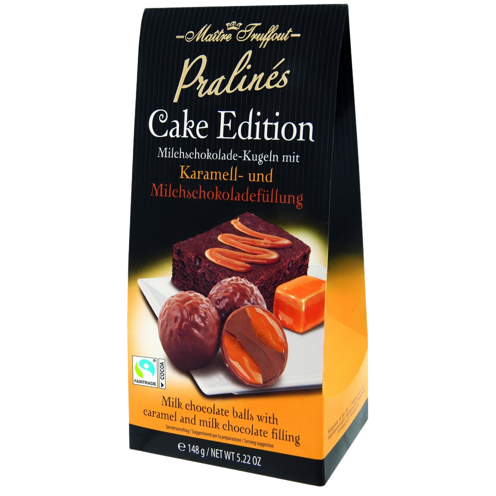 Maître Truffout Pralinen Cake Edition - Karamell & Milchschokolade 148g