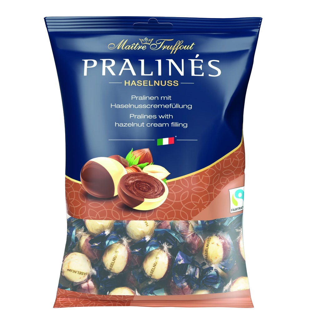 Maître Truffout Pralinen Duo mit Haselnusscremefüllung 125g