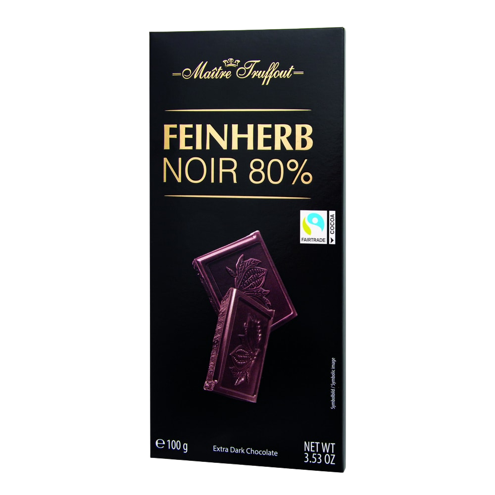Maître Truffout Premium Extra Bitterschokolade 80% 100g