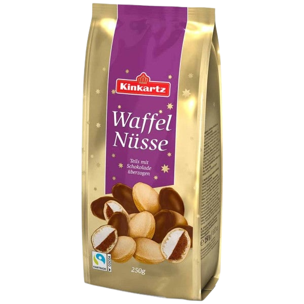 Kinkartz Waffelnüsse Zartbitter teilschokoliert 250 g