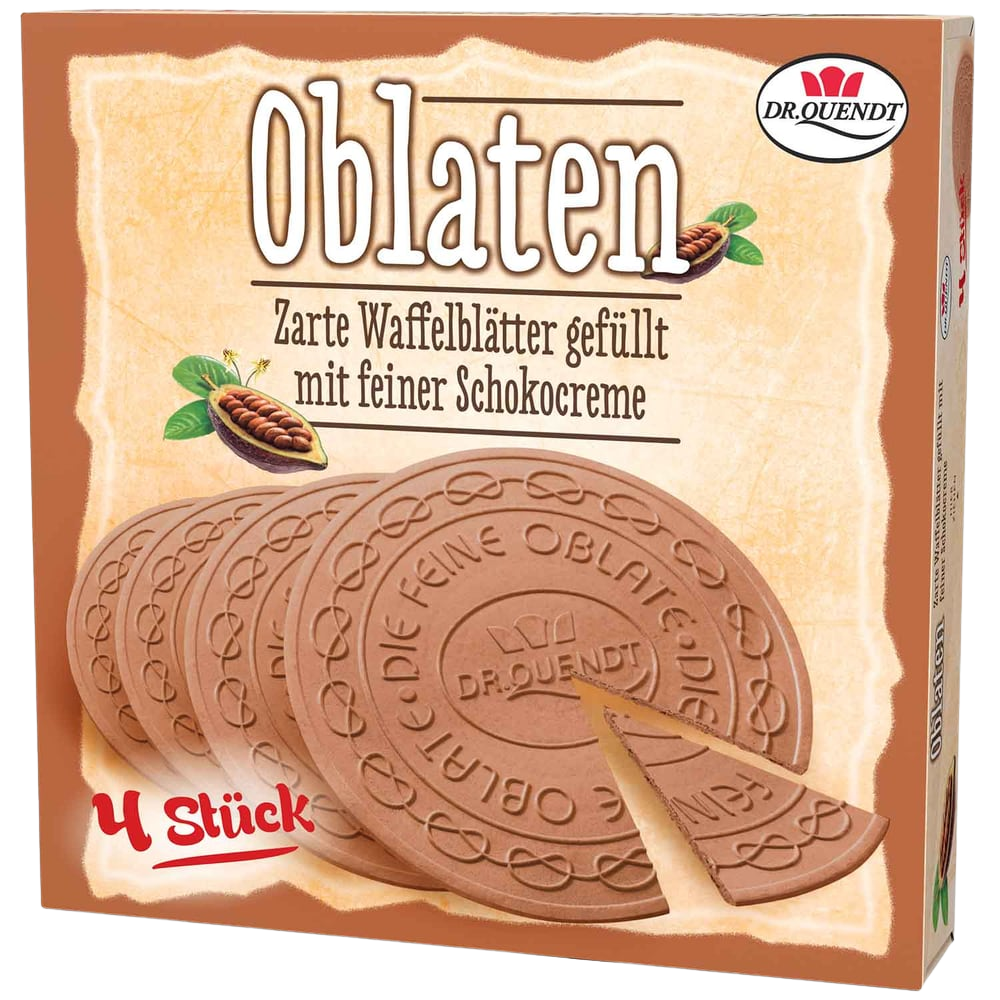 Dr. Quendt Oblaten mit Schokocreme 4er (150g)