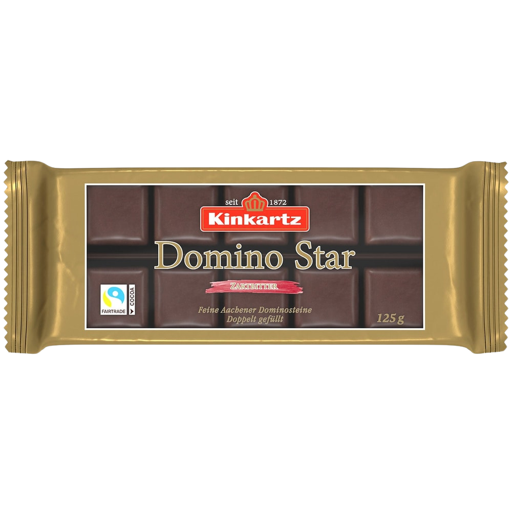 Kinkartz Domino Star Zartbitter 125g