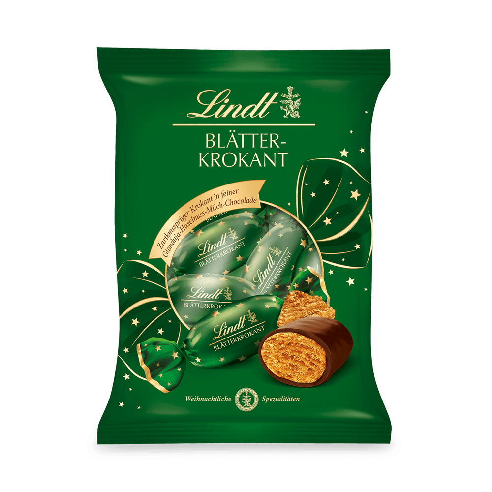 Lindt Blätterkrokant Zapfen Doppeldreh 90 g