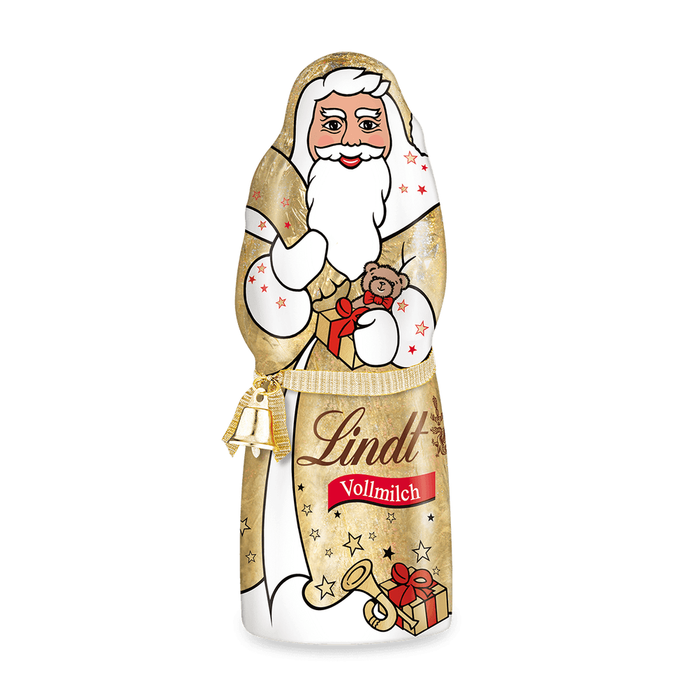 Lindt Weihnachtsmann Glamour 200 g – goldene Ausführung