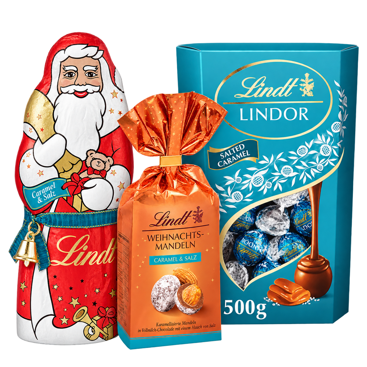 Inhalt der Weihnachtsbox Karamell-Festgesellschaft - 725 g - SB155