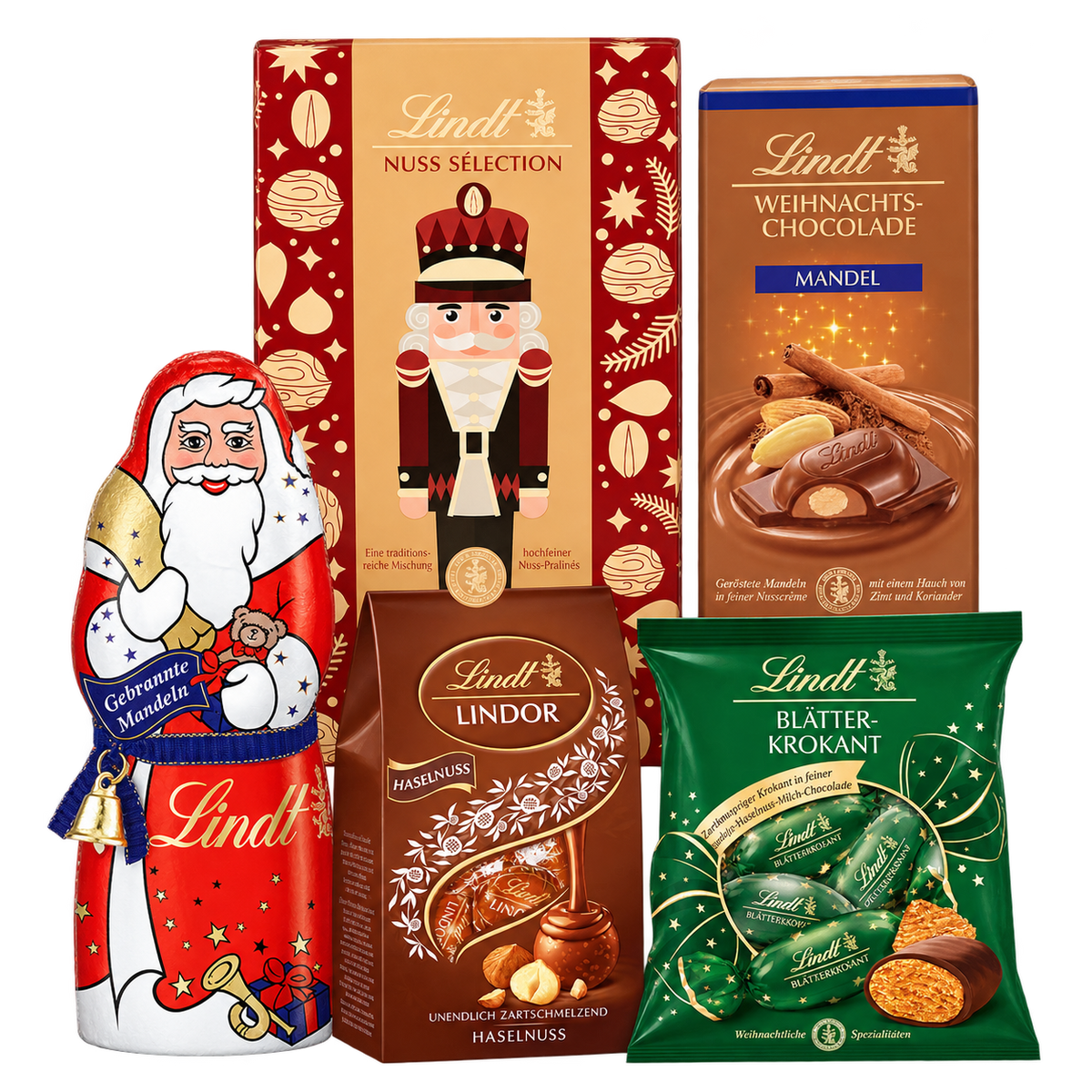 Inhalt der Weihnachtsbox Knackige Nussweihnacht - 540 g - SB158