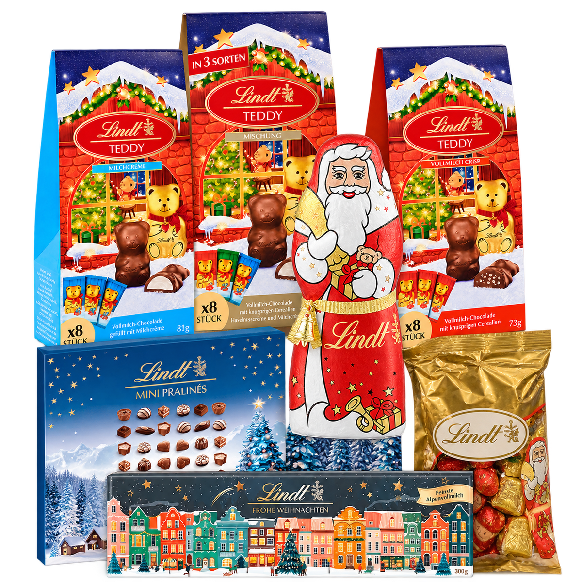Inhalt der Weihnachtsbox Teddy Familienfest - 1,413 kg - SB163