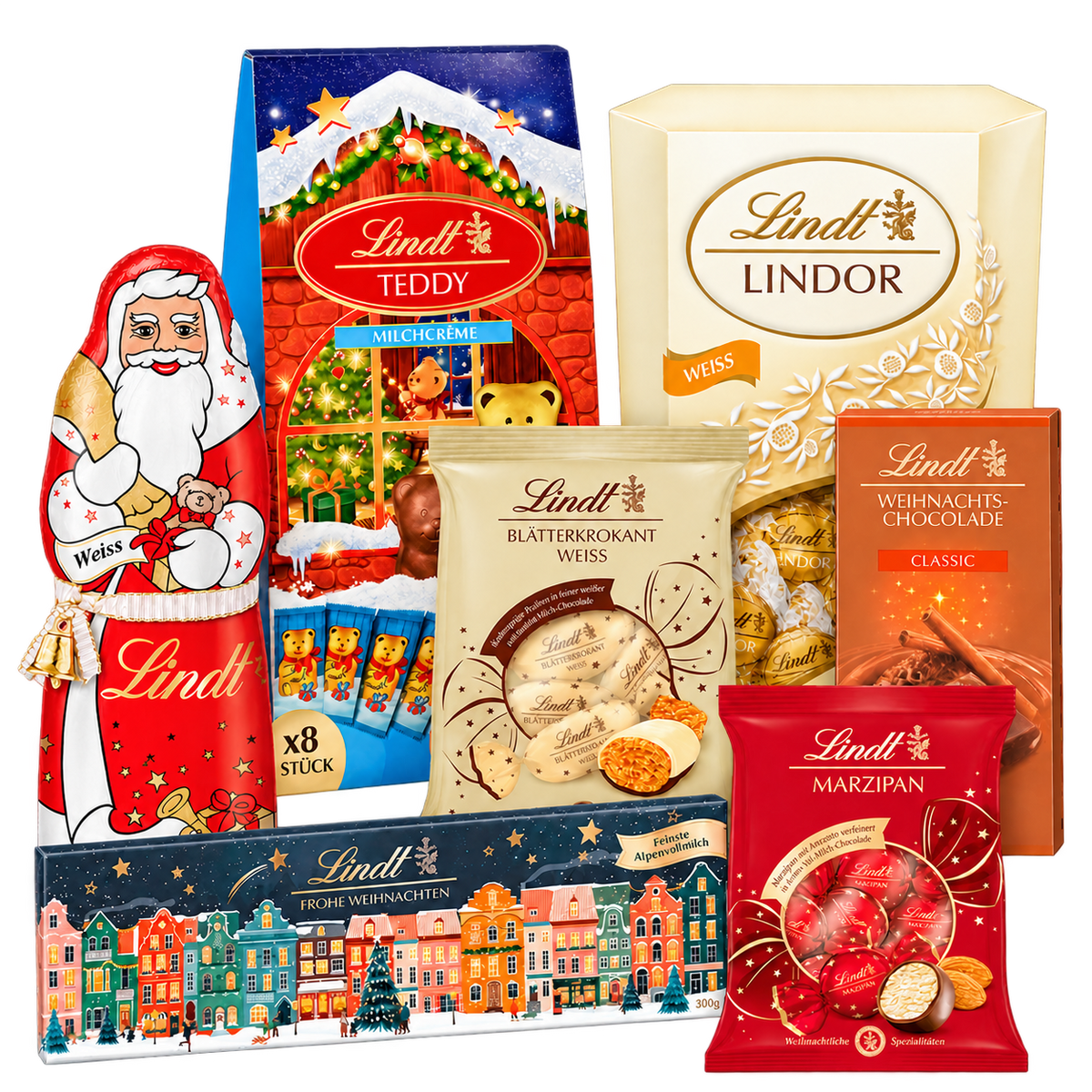 Inhalt der Weihnachtsbox Weiße Winterfreude - 1,296 kg - SB167