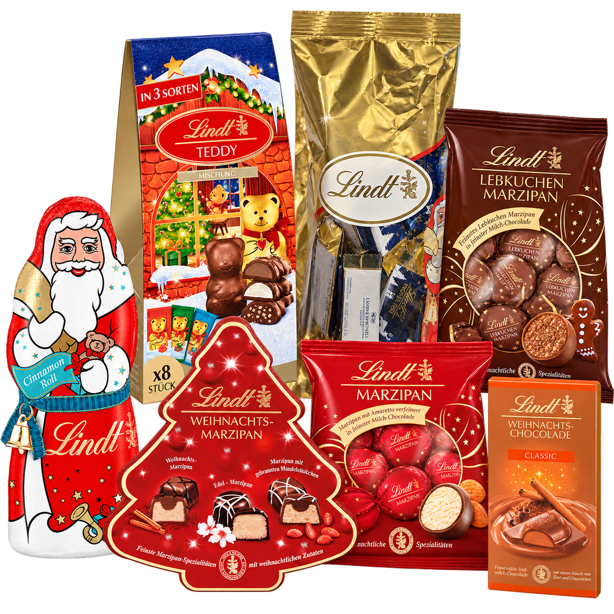 Inhalt der Weihnachtsbox Marzipan im Advent - 1,279 kg - SB168