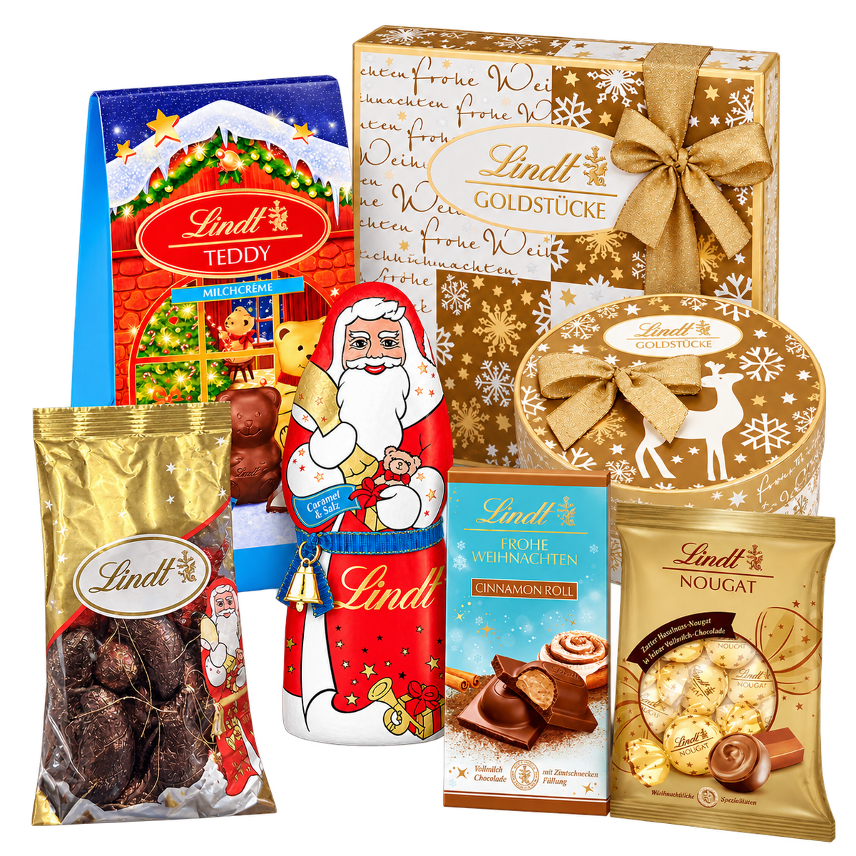 Inhalt der Weihnachtsbox Goldenes Weihnachtsfest - 1,422 kg - SB171