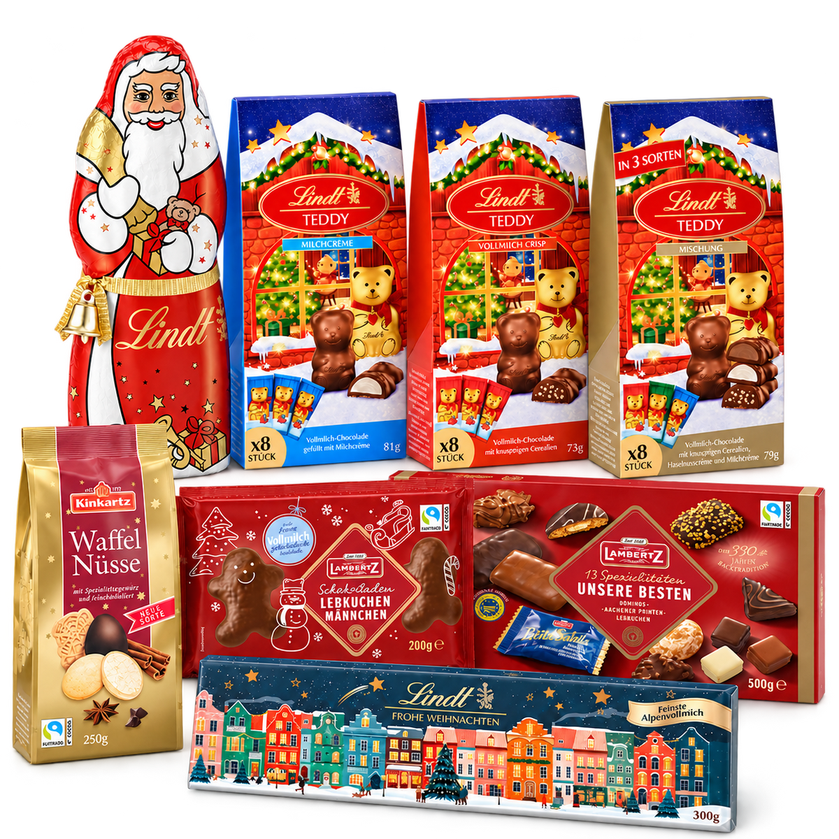 Inhalt der Weihnachtsbox Großes Familiennaschen - 1,683 kg - SB180