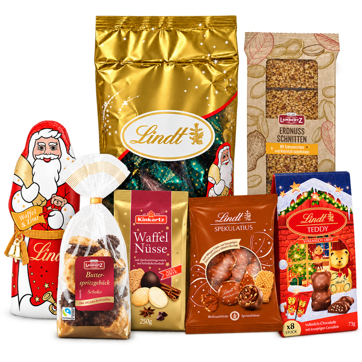 Inhalt der Weihnachtsbox Winterlicher Knusperteller - 1,549 kg - SB182