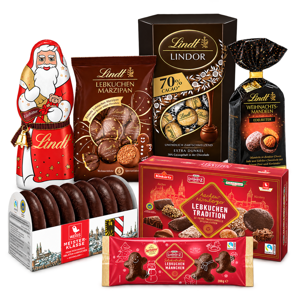 Inhalt der Weihnachtsbox Dunkler Adventsgenuss - 1,725 kg - SB183