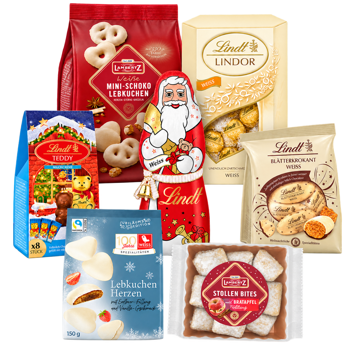 Inhalt der Weihnachtsbox Heller Wintertraum - 1,596 kg - SB184