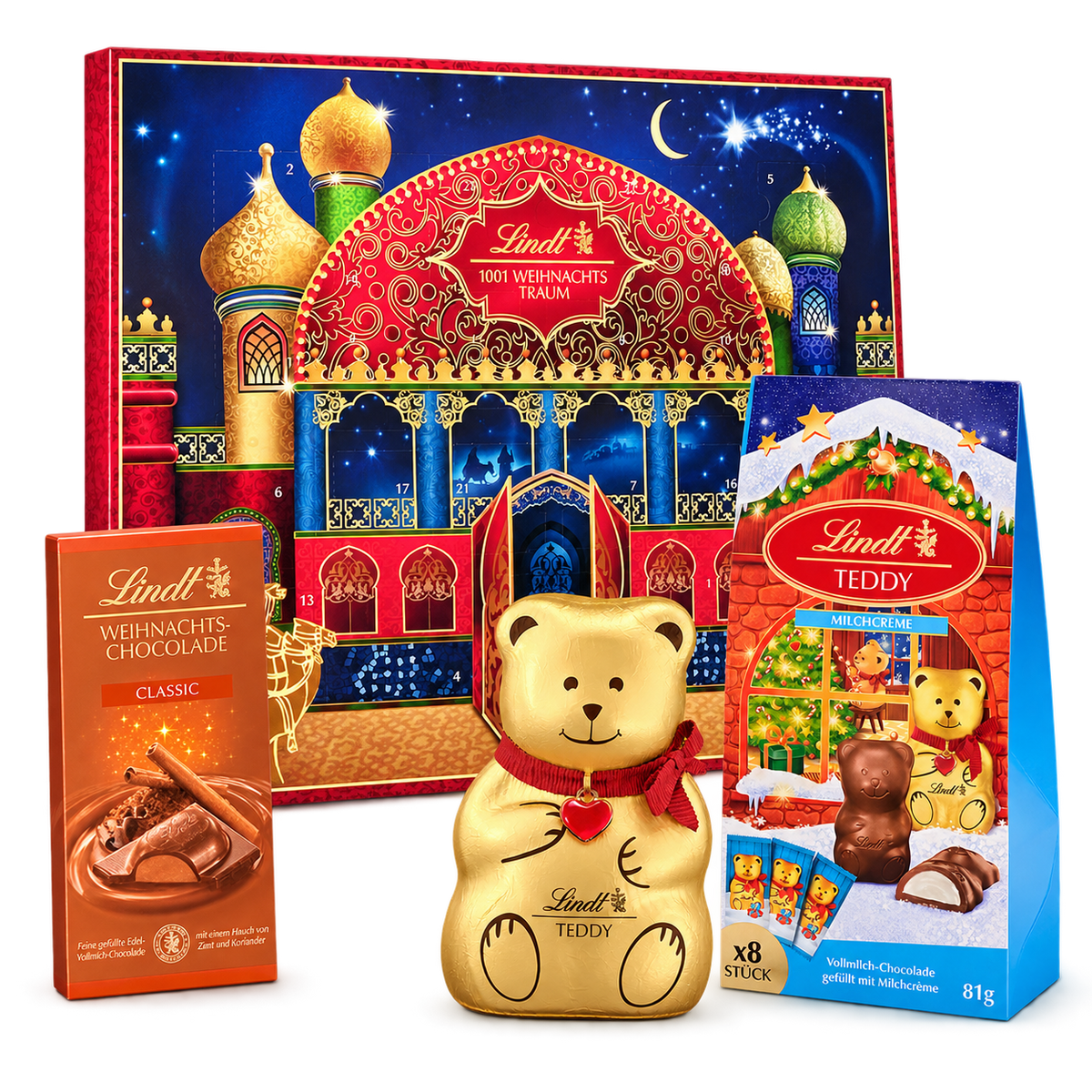 Inhalt der Weihnachtsbox Teddys im Weihnachtstraum - 562 g - SB187