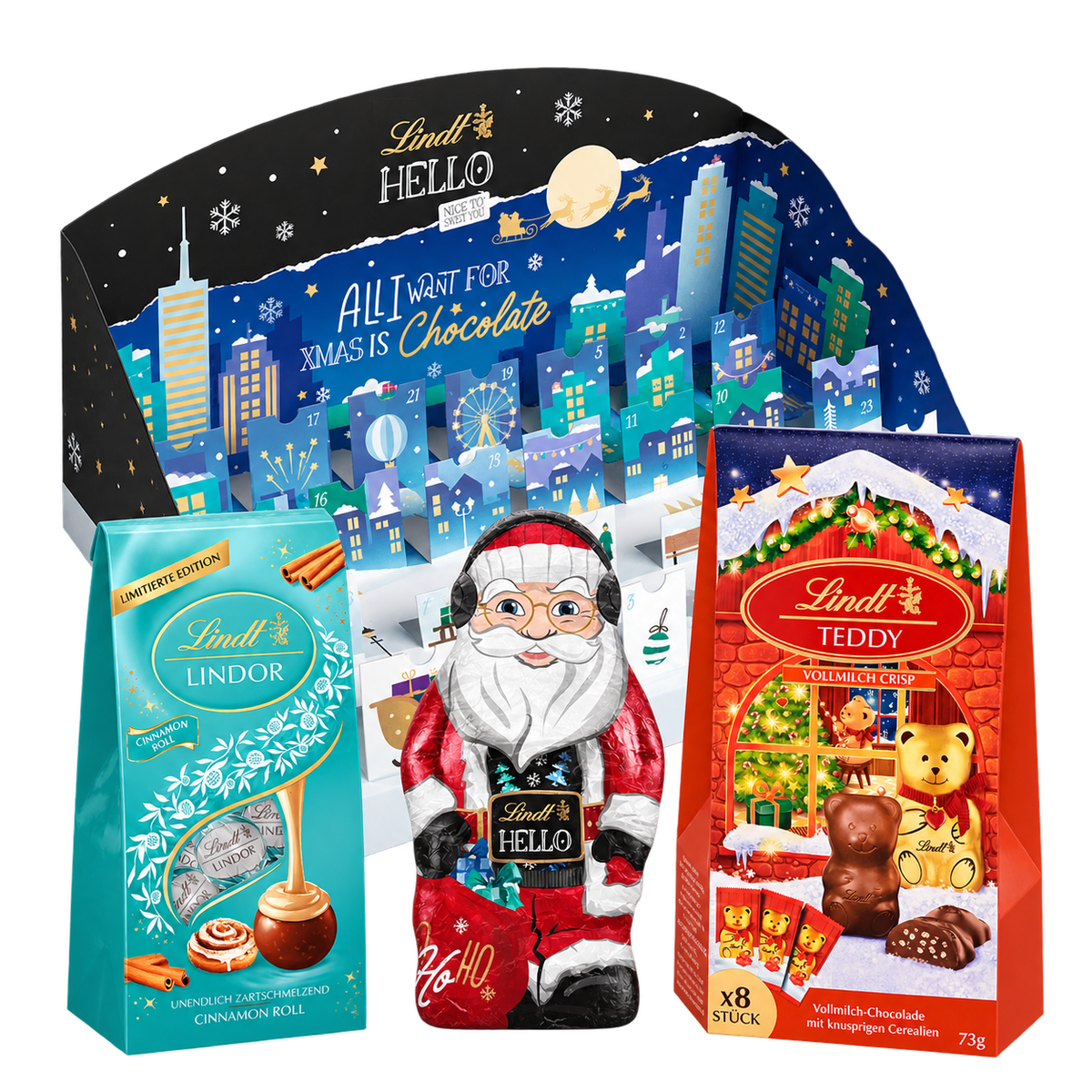 Inhalt der Weihnachtsbox HELLO Winterfreunde - 556 g - SB193