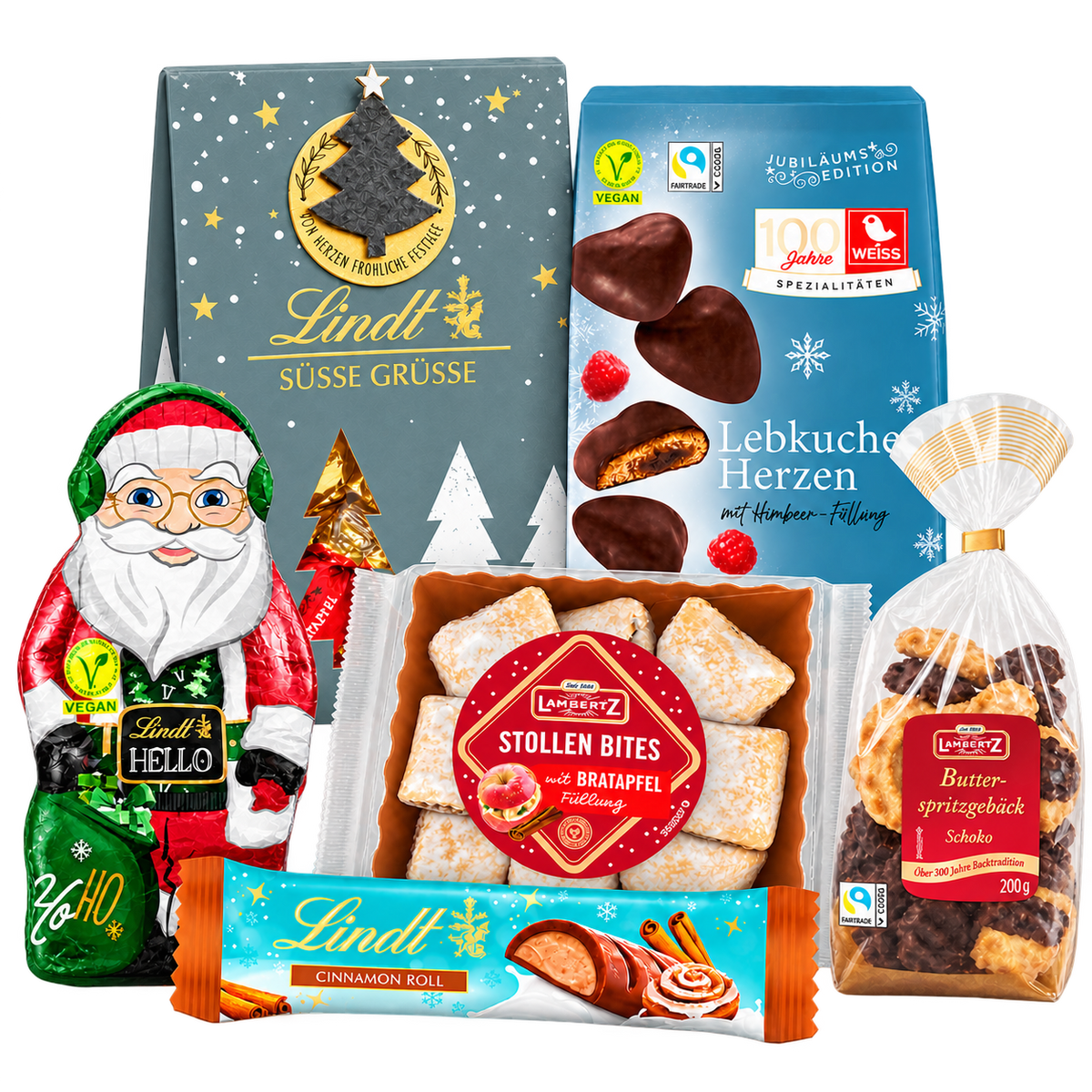 Inhalt der Weihnachtsbox Wintergrüße aus der Backstube - 943 g - SB203