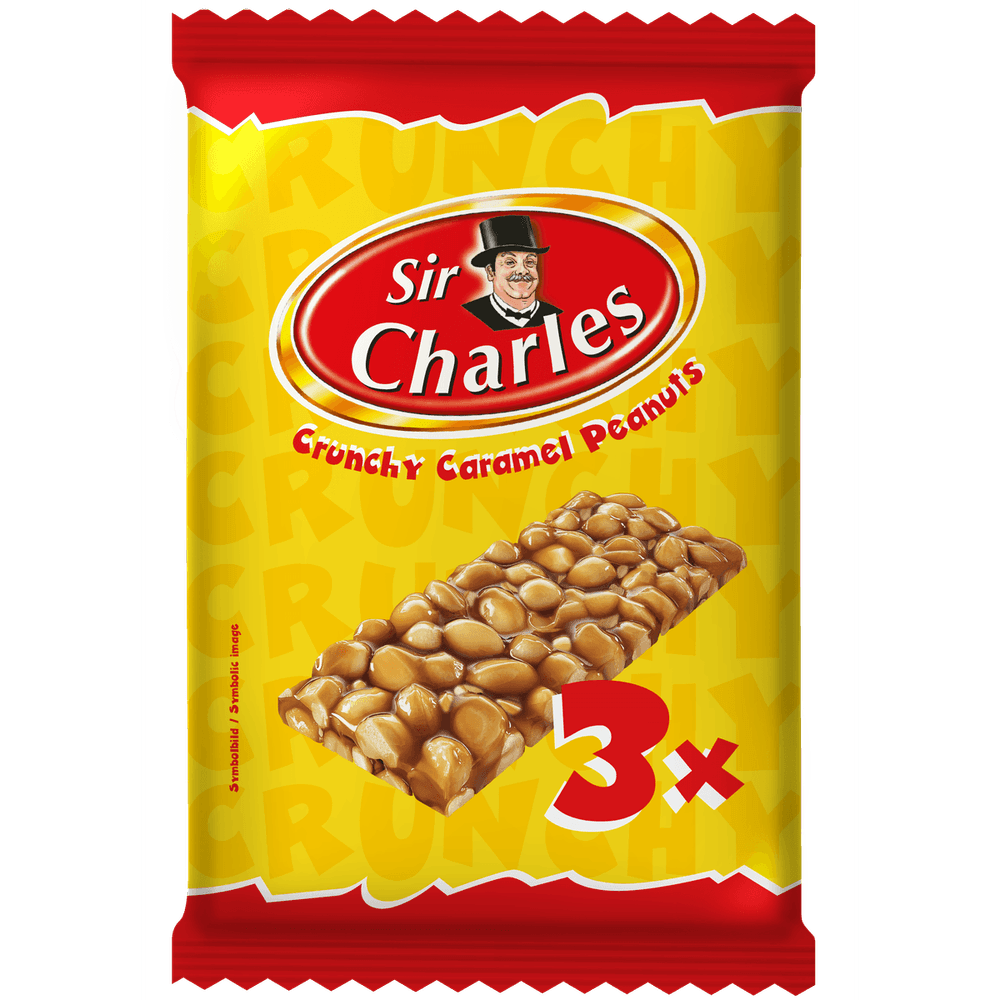 Sir Charles Karamell-Erdnuss Riegel 114g (3x38g)