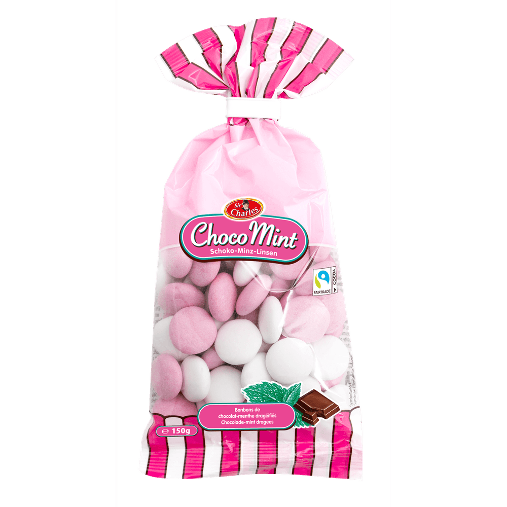 Sir Charles Schokolade Dragées mit Pfefferminzgeschmack 150g