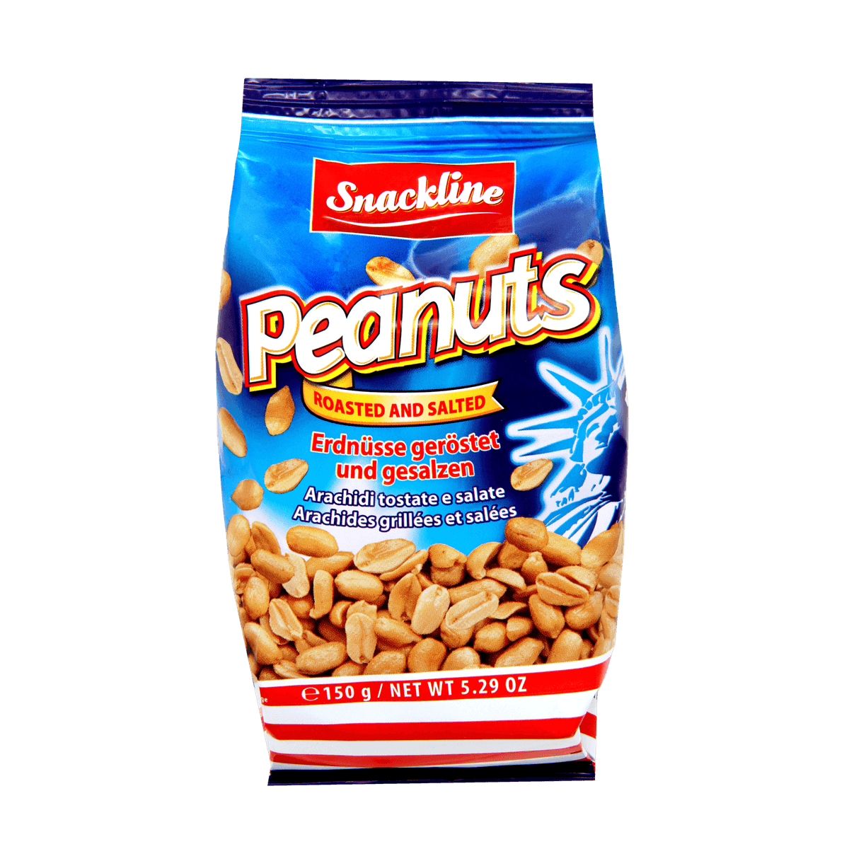 Snackline Erdnüsse geröstet und gesalzen 150g 58c806-2